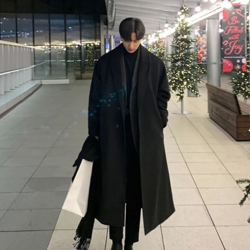 Korean Girl Lifestyle - Casaco Masculino Estilo Coreano Solto e