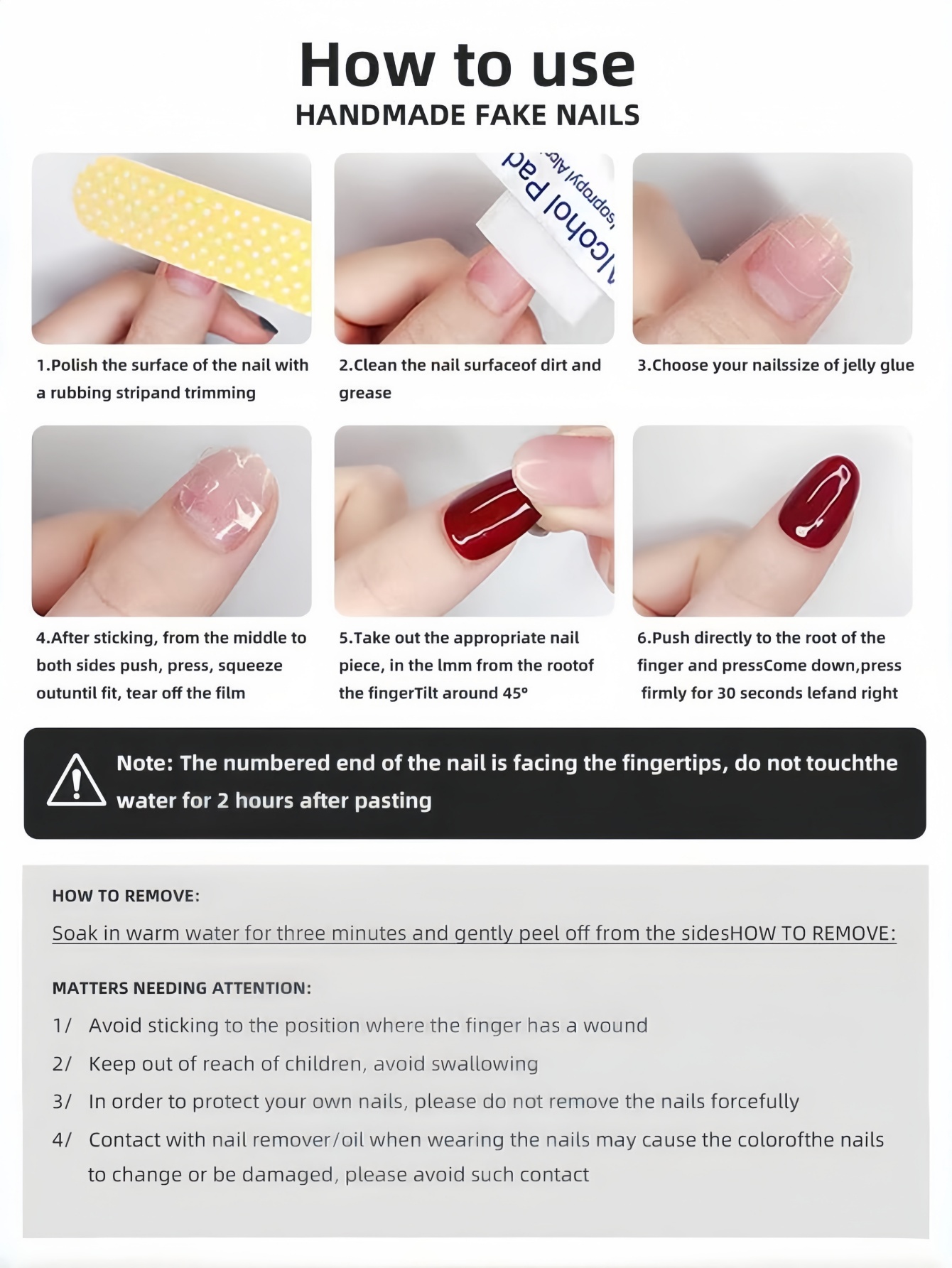 10 Unhas Postiças Longas Preta - Korean Girl Lifestyle avaliação e preço