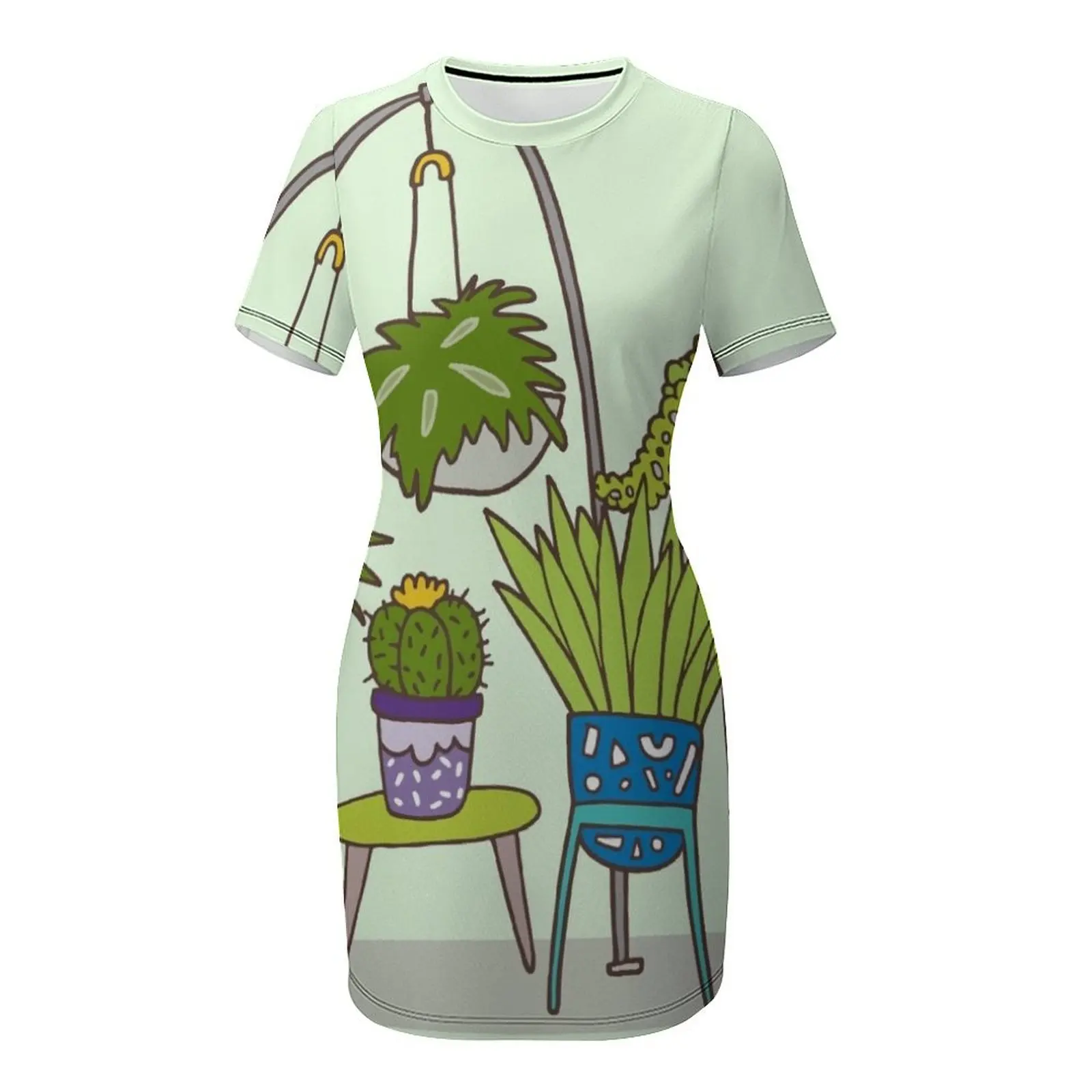 Vestido de manga curta com est - Korean Girl Lifestyle avaliação e preço